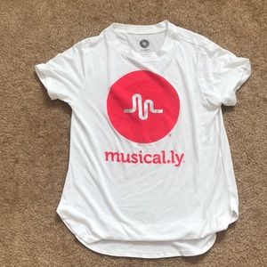 White musical.ly T-shirt